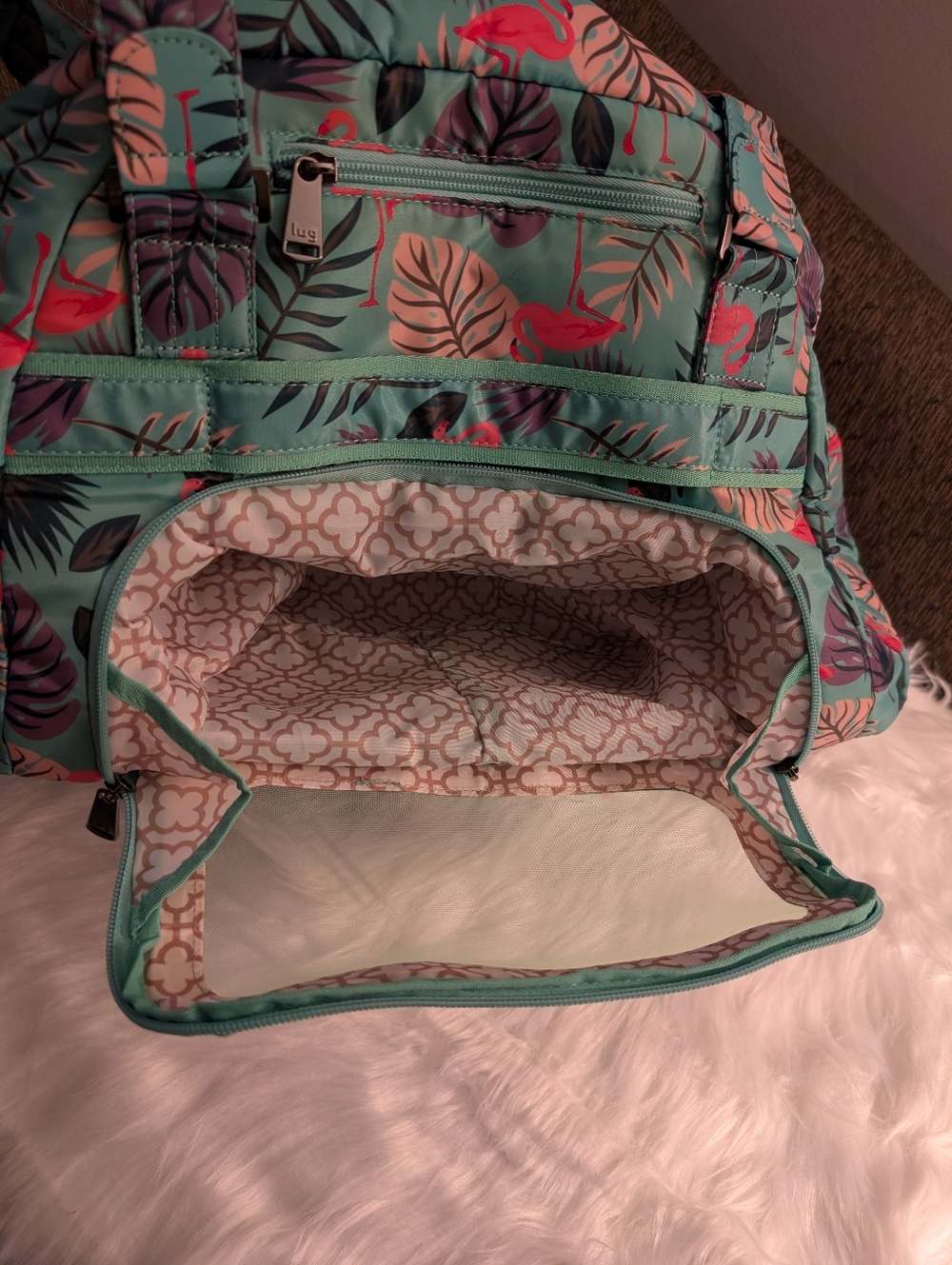 🦩Lug Propeller Flamingo Mint Weekender - Picture 6 of 7